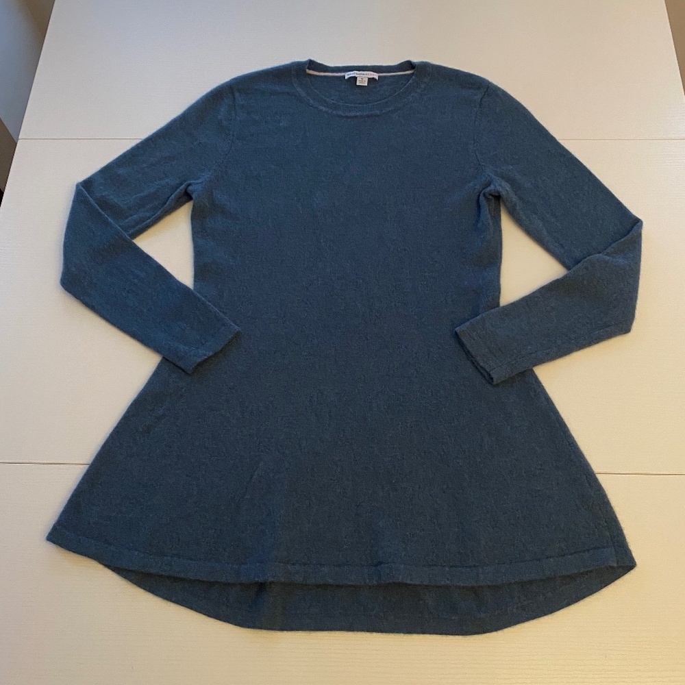 Isaac Mizrahi Live Teal Cashmere Tunic Sweater Size Medium